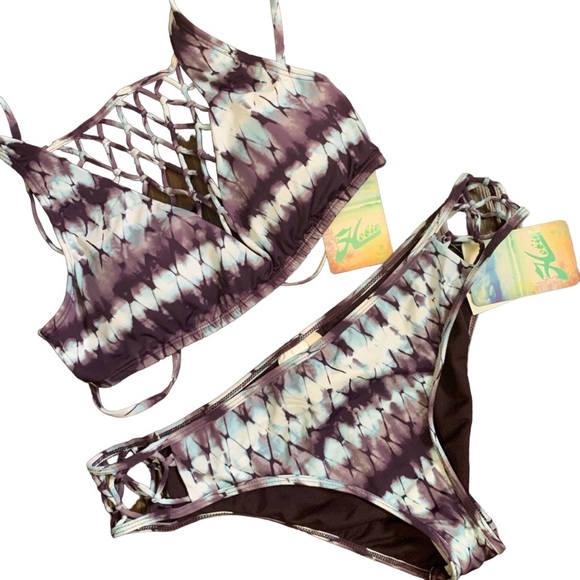 Hobie Other - 💜💙Hobie Tie Dye Macrame Bikini💙💜